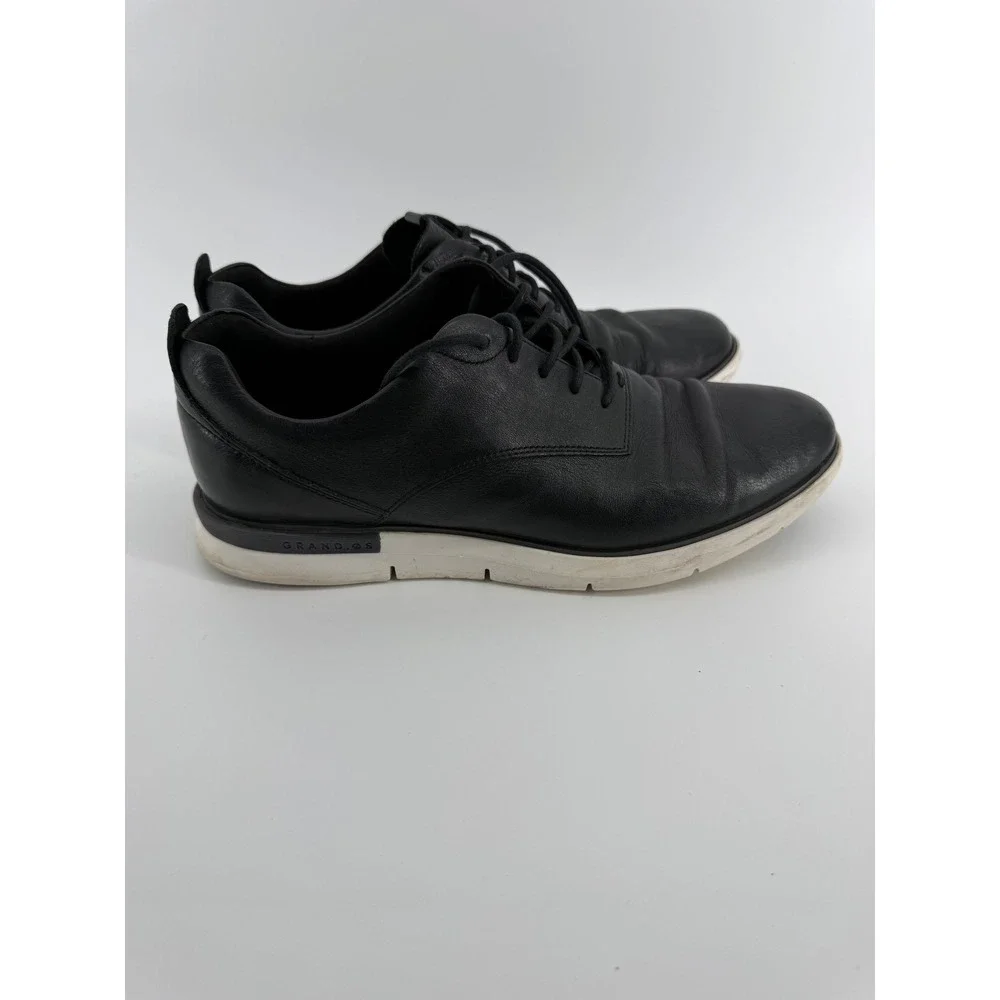 Cole Haan Grand OS Mens Black Leather Oxford Sneakers C27725 Size 10M